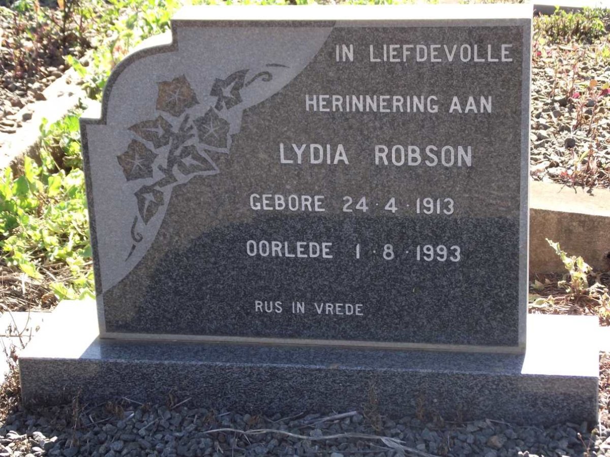 ROBSON Lydia 1913-1993