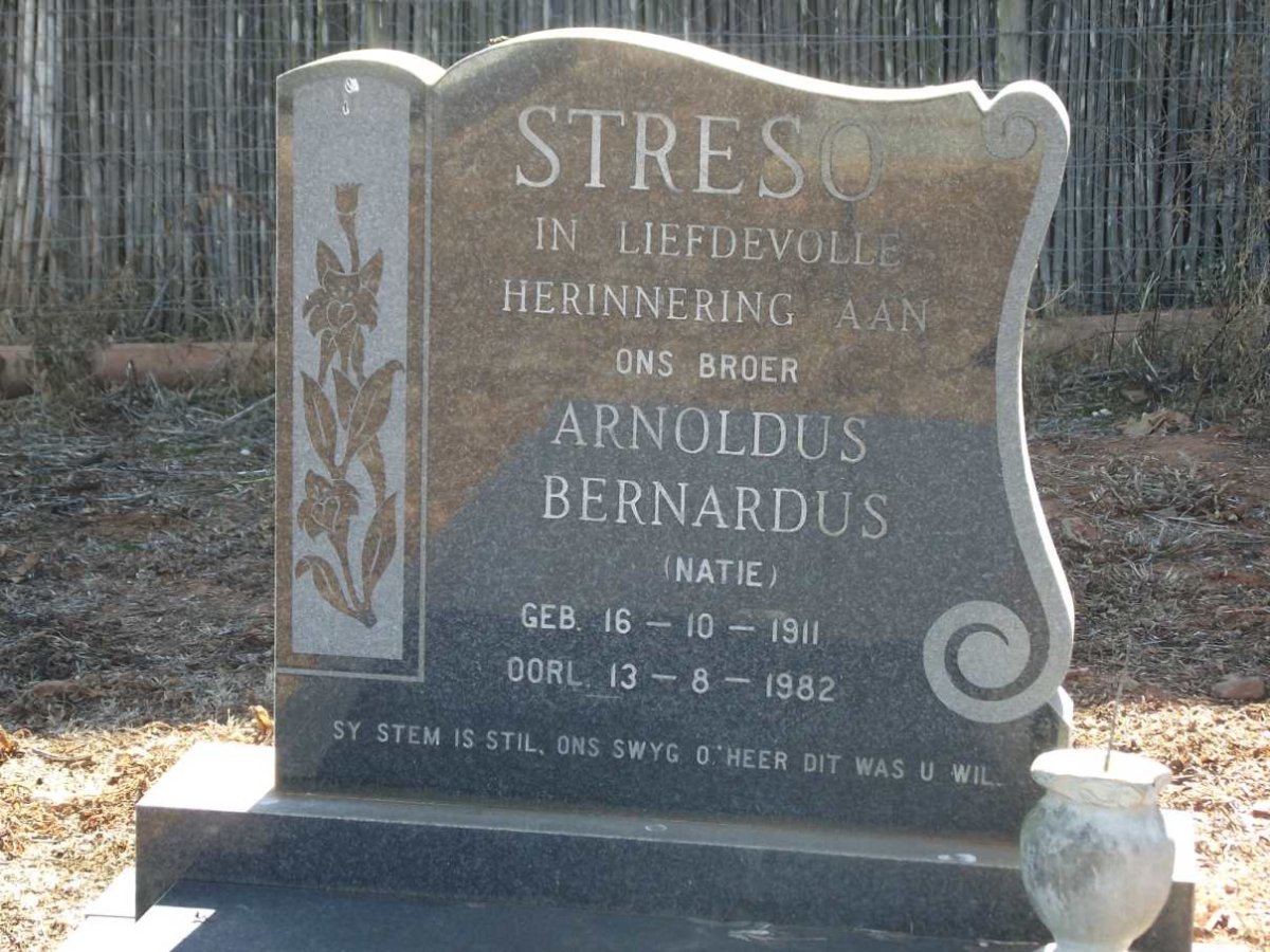 STRESO Arnoldus Bernardus  1911-1982
