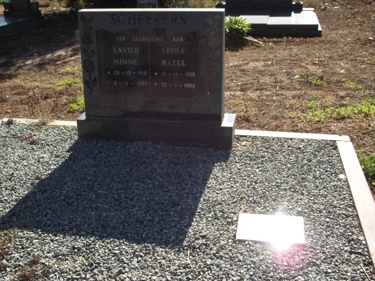 SCHEEPERS Xavier Minnie 1916-1985 &amp; Linda Hazel 1920-2004 :: SCHEEPERS Yvonne 1945-2004