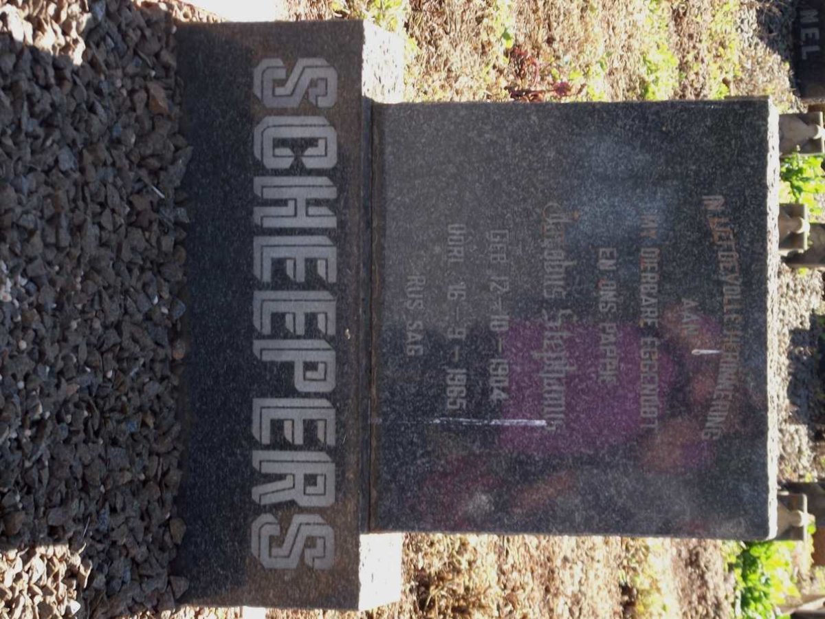SCHEEPERS Jacobus Stephanus 1904-1965