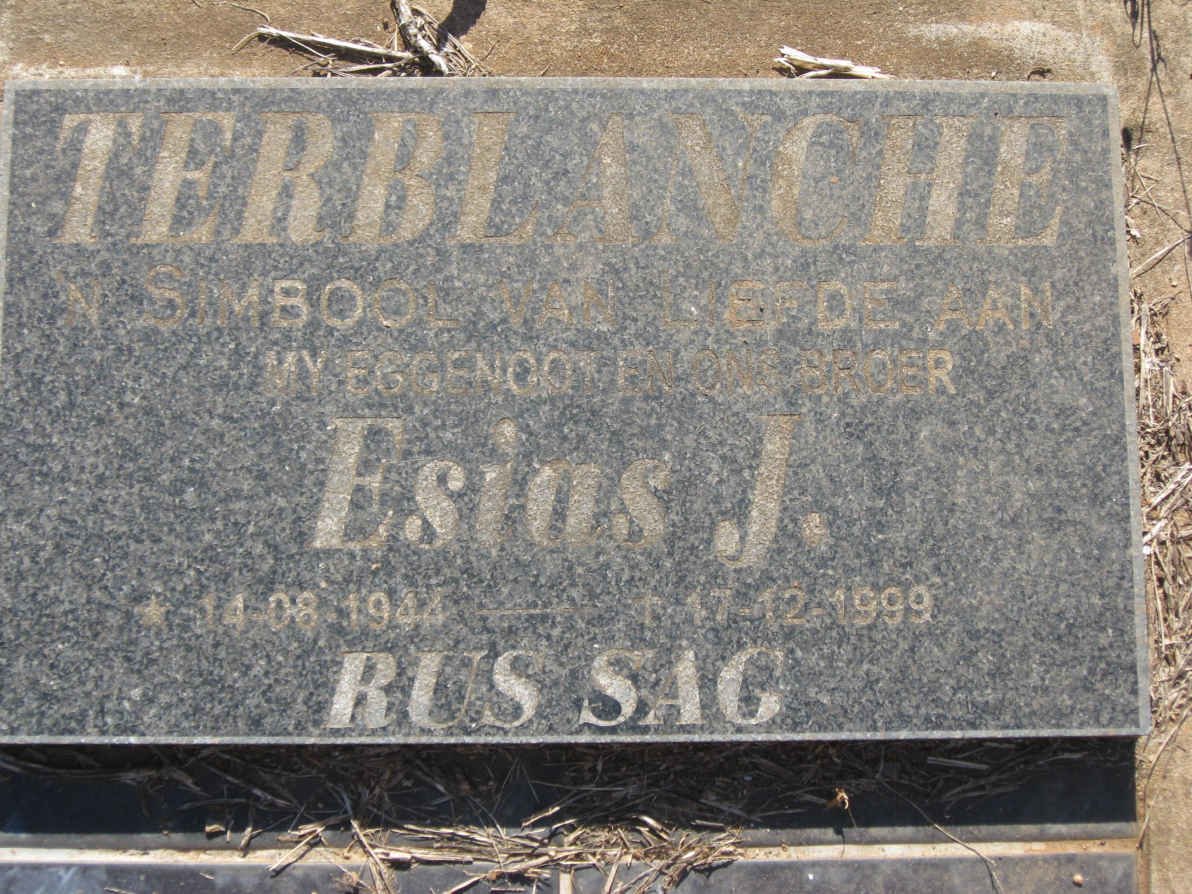 TERBLANCHE Esias J. 1944-1999