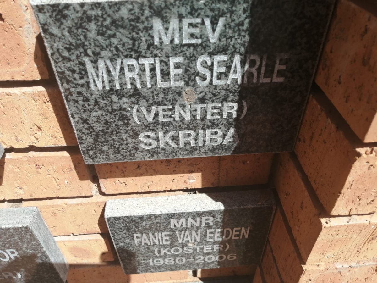 SEARLE Myrtle nee VENTER