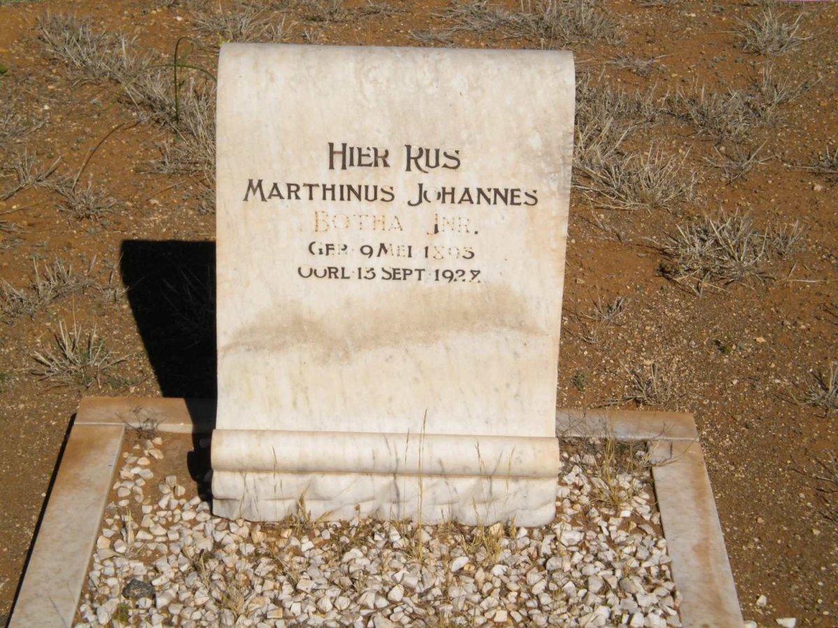BOTHA Marthinus Johannes 1893-1928