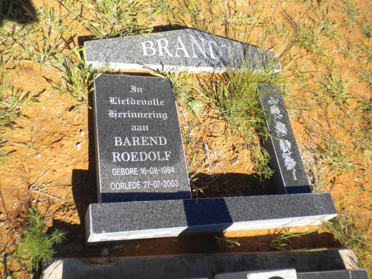 BRANDT Barend Roedolf 1984-2003