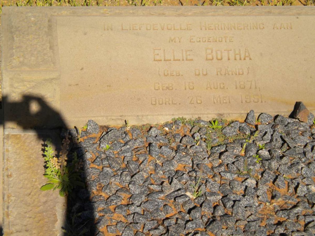 BOTHA Ellie nee DU RANDT 1871-1951