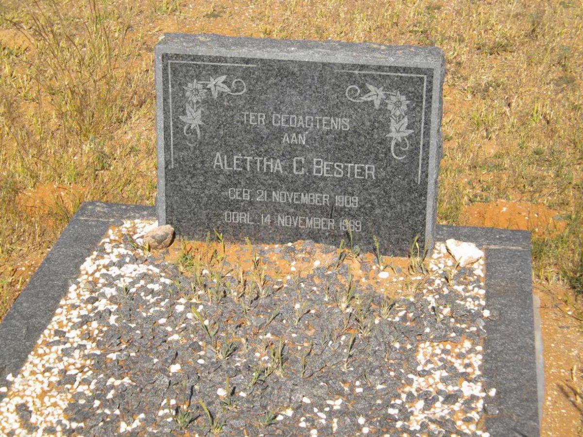 BESTER Alettha C. 1909-1969