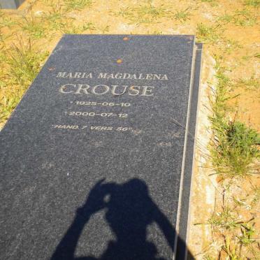 CROUSE Maria Magdalena 1925-2000