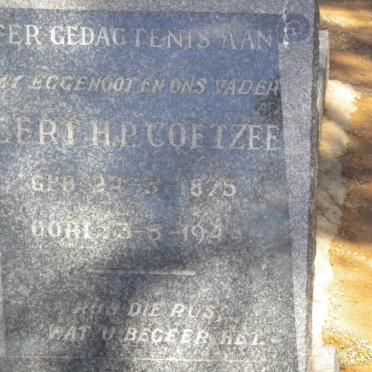 COETZEE Gert H.P. 1875-1944