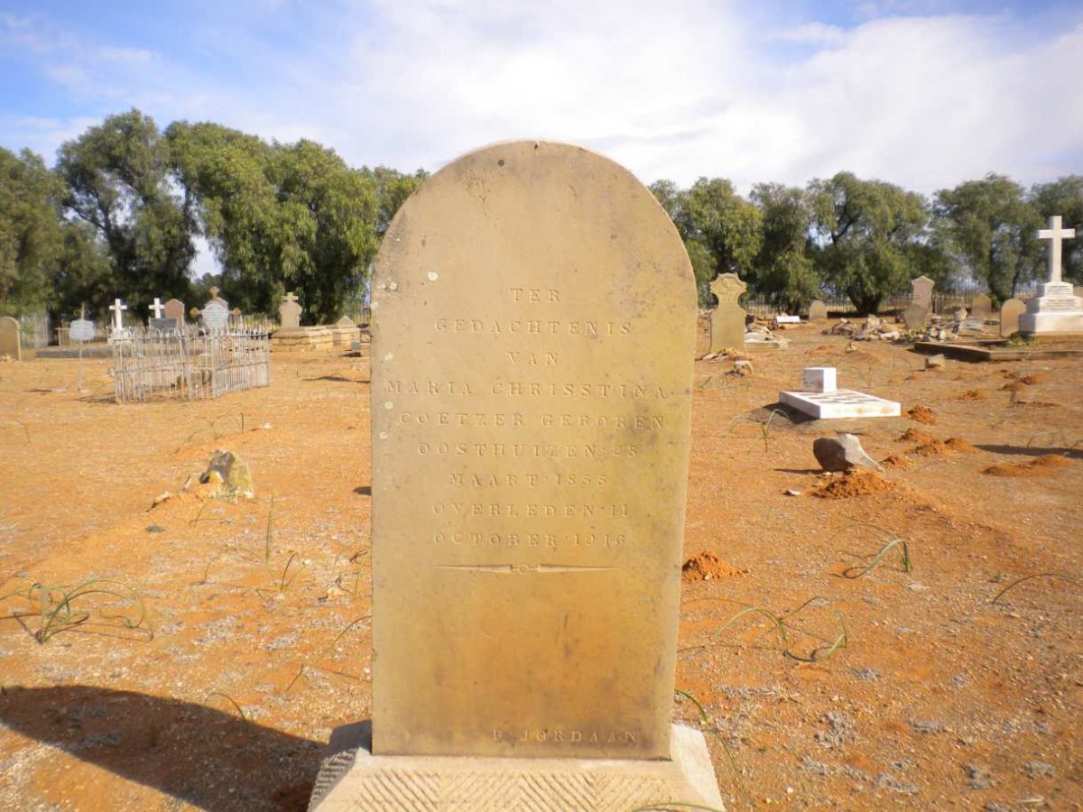 COETZER Martha Christina nee OOSTHUIZEN 1855-1916