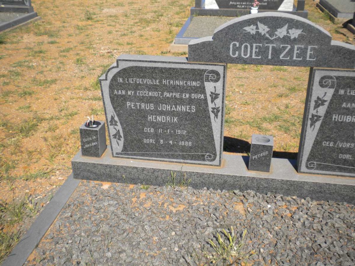 COETZEE Petrus Johannes Hendrik 1912-1988
