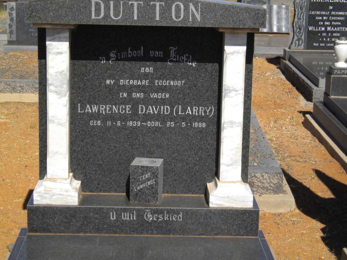 DUTTON Lawrence David 1939-1986