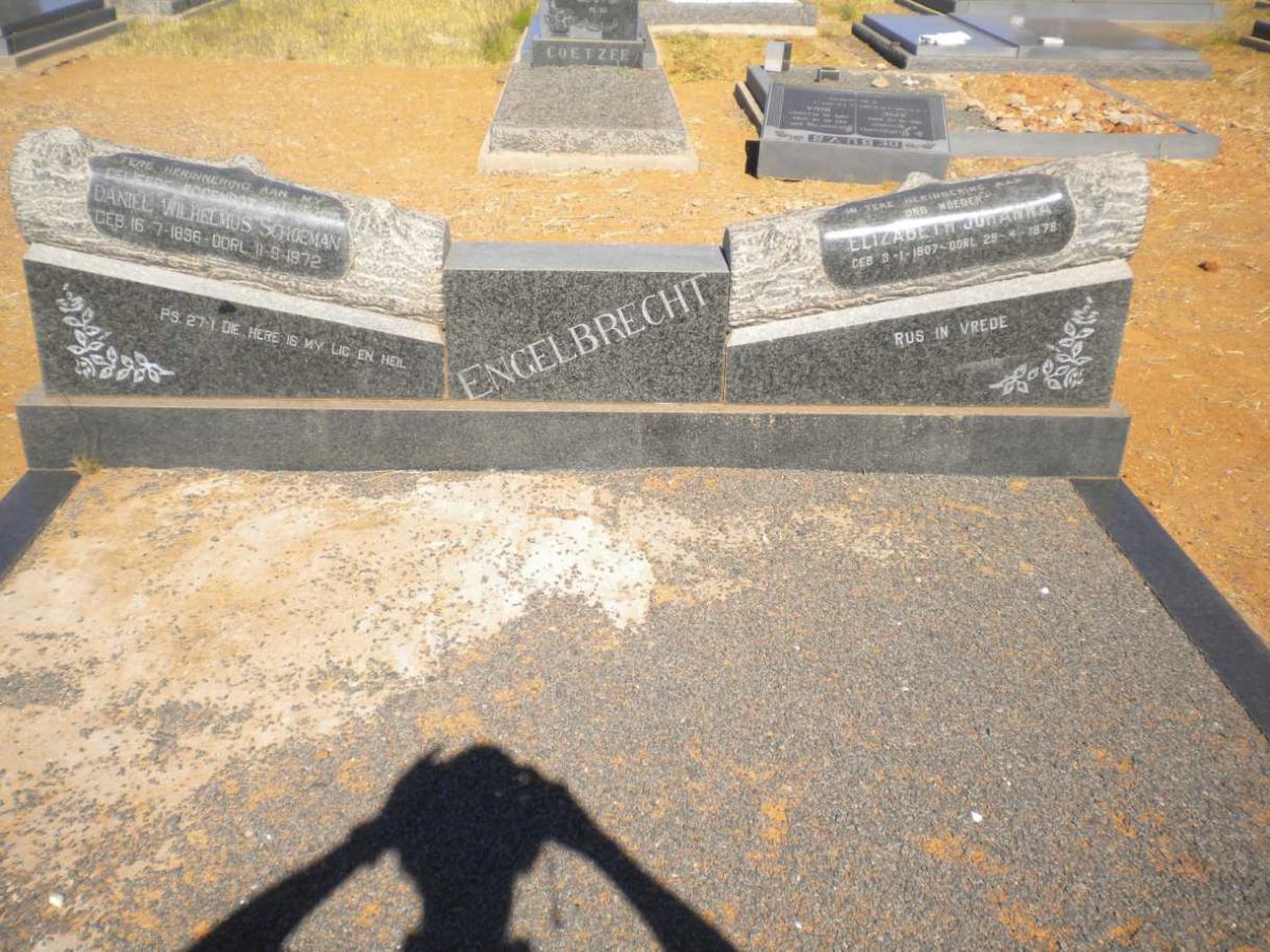 ENGELBRECHT Daniel Wilhelmus Schoeman 1896-1972 &amp; Elizabeth Johanna 1907-1978