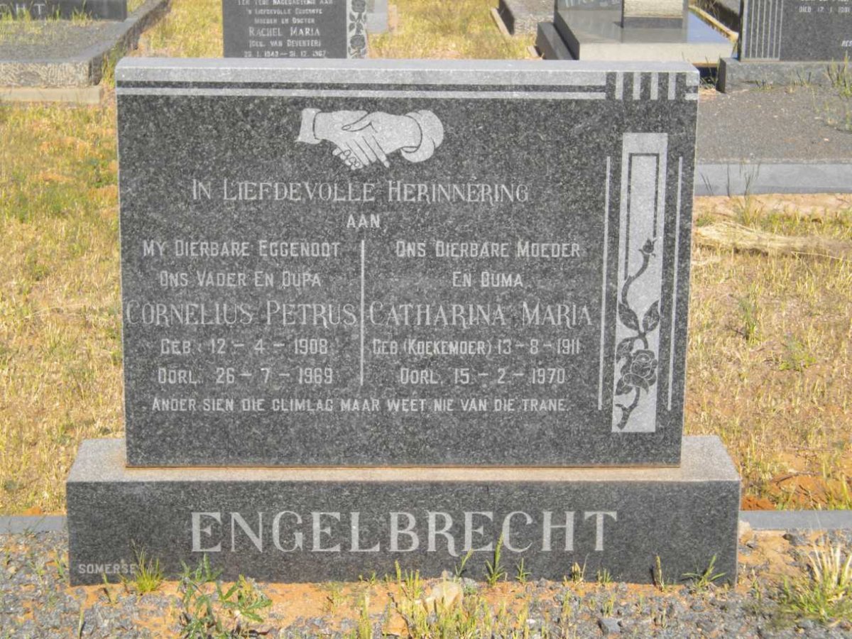 ENGELBRECHT Cornelius Petrus 1908-1969 &amp; Catharina Maria KOEKEMOER 1911-1970