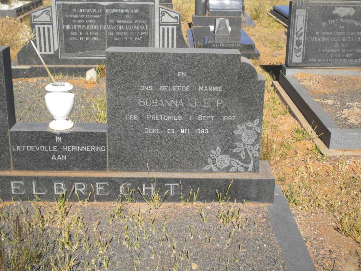 ENGELBRECHT Susanna J.E.P. nee PRETORIUS 1897-1983