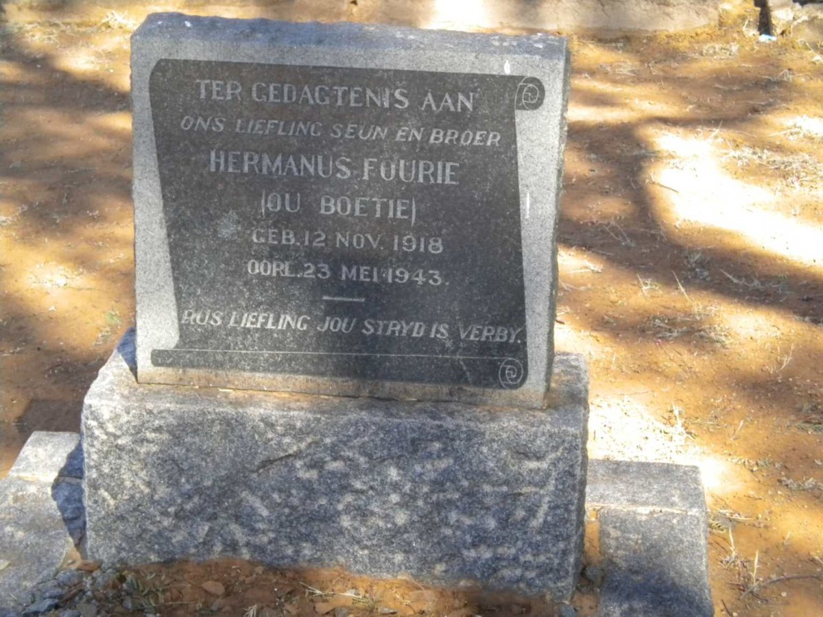 FOURIE Hermanus 1918-1943