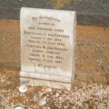 HEERDEN Herculaas C., van 1858-1930 &amp; Chatrina M. JORDAAN 1859-1937