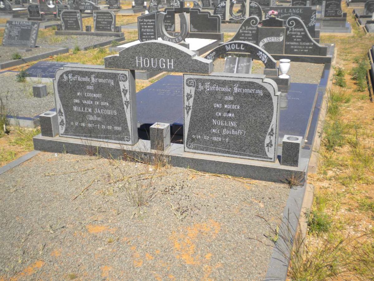 HOUGH Willem Jacobus 1917-1996 &amp; Noeline BOSHOFF 1920-