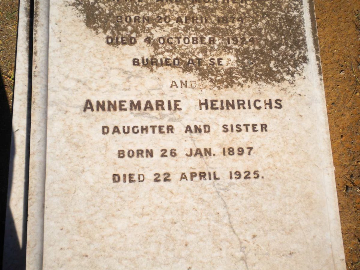 HEINRICHS Annemarie 1897-1925