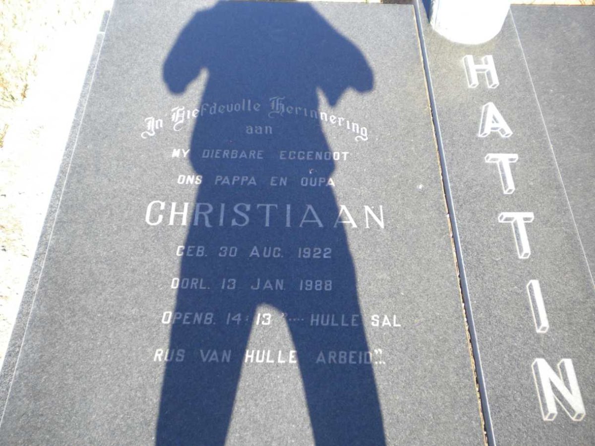 HATTINGH Christiaan 1922-1988