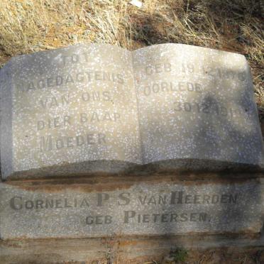 HEERDEN Cornelia P.S., van nee PIETERSEN 1876-1919