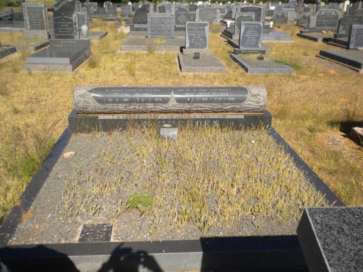 HEERDEN Willem Jacobus, van 1905-1974 &amp; Mary Ireen FRIES 1915-1996