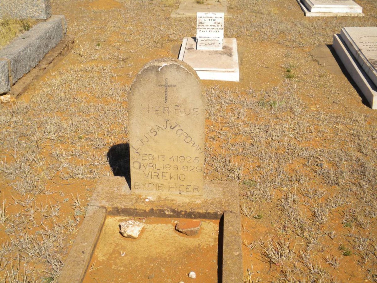 JORDAAN Louisa J. 1925-1929