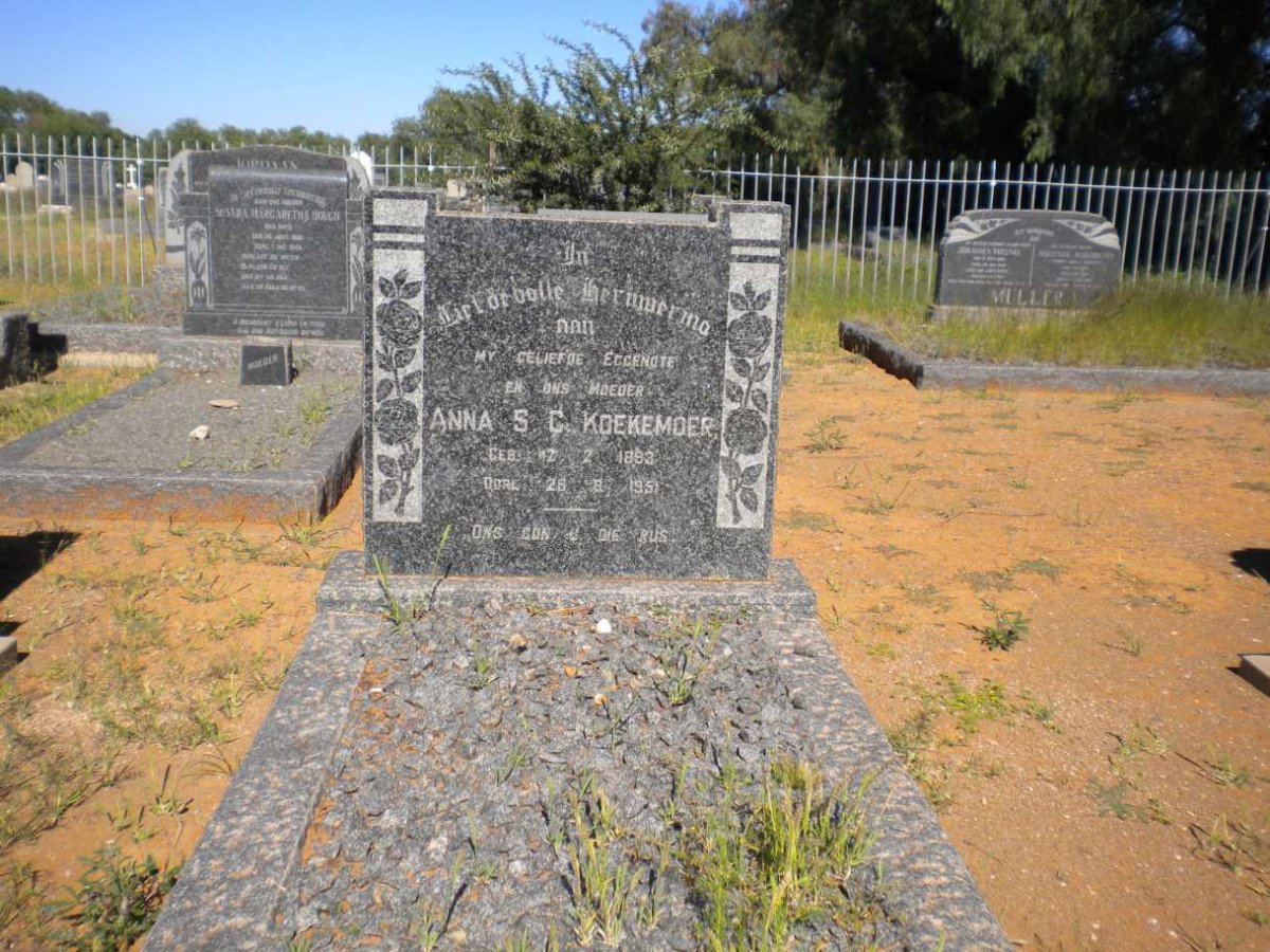 KOEKEMOER Anna S.C. 1883-1951