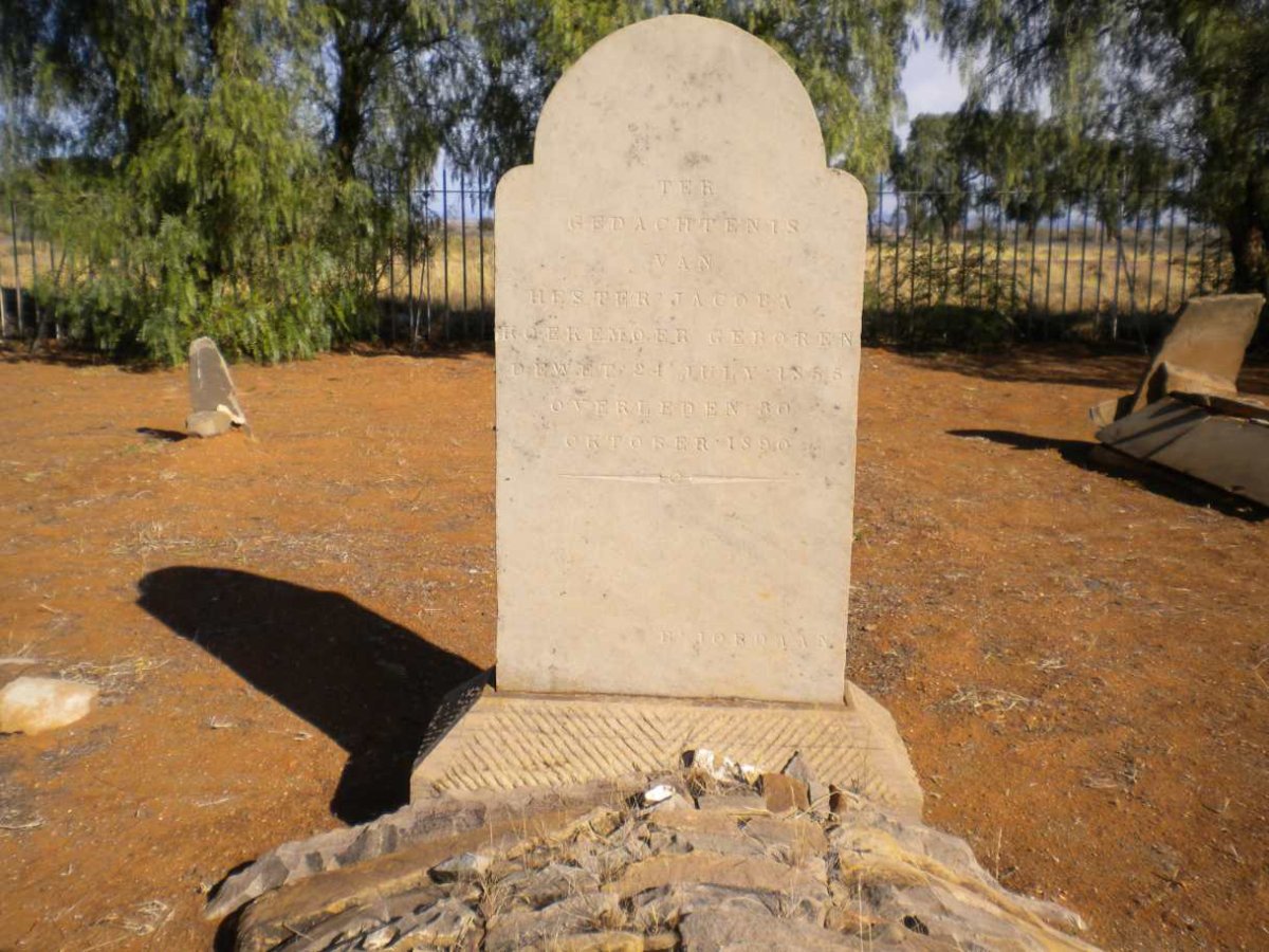 KOEKEMOER Hester Jacoba nee DE WET 1855-1890