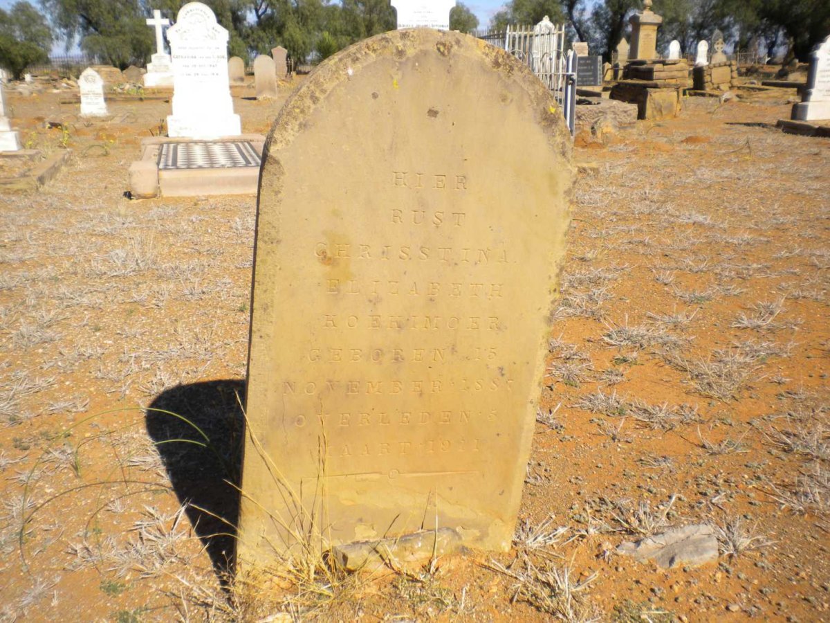 KOEKEMOER Chrisstina Elizabeth 1887-1911