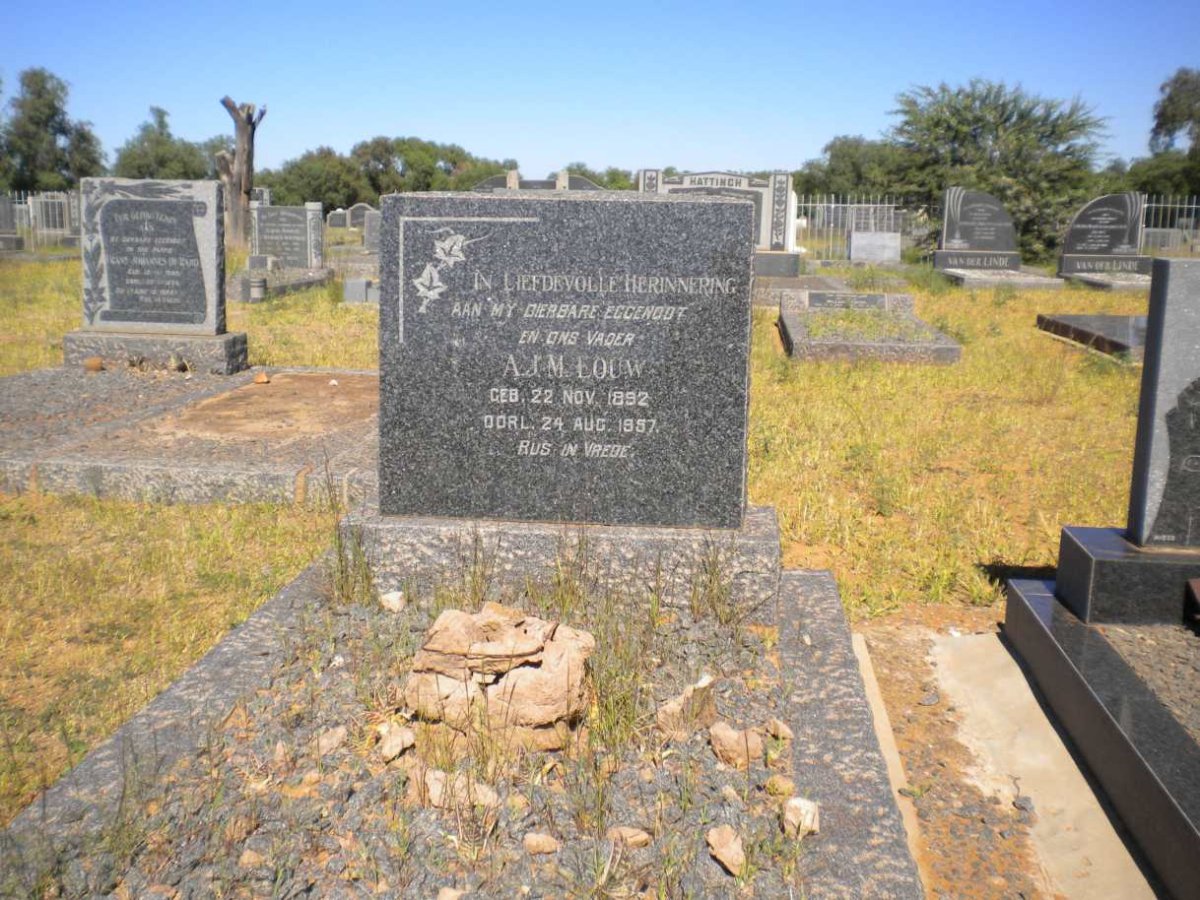 LOUW A.J.M. 1892-1957