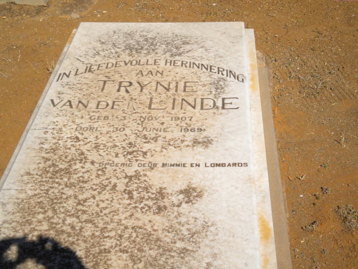 LINDE Trynie, van der 1907-1969