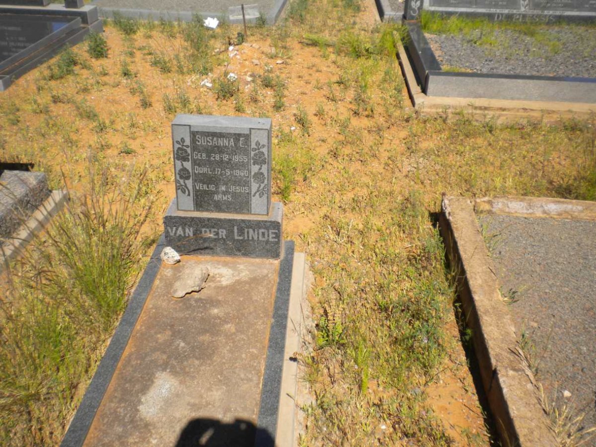 LINDE Susanna E., van der 1958-1960