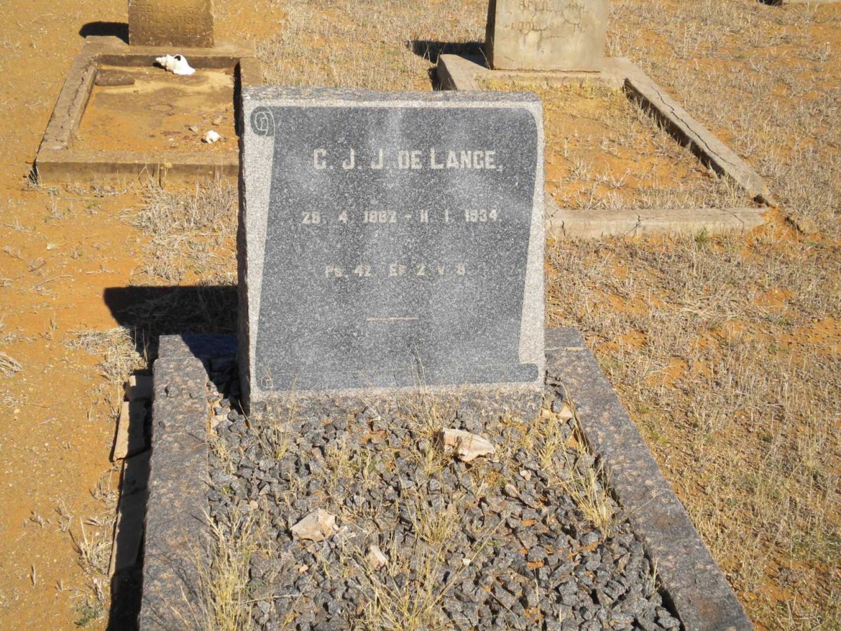 LANGE C.J.J., de 1882-1934