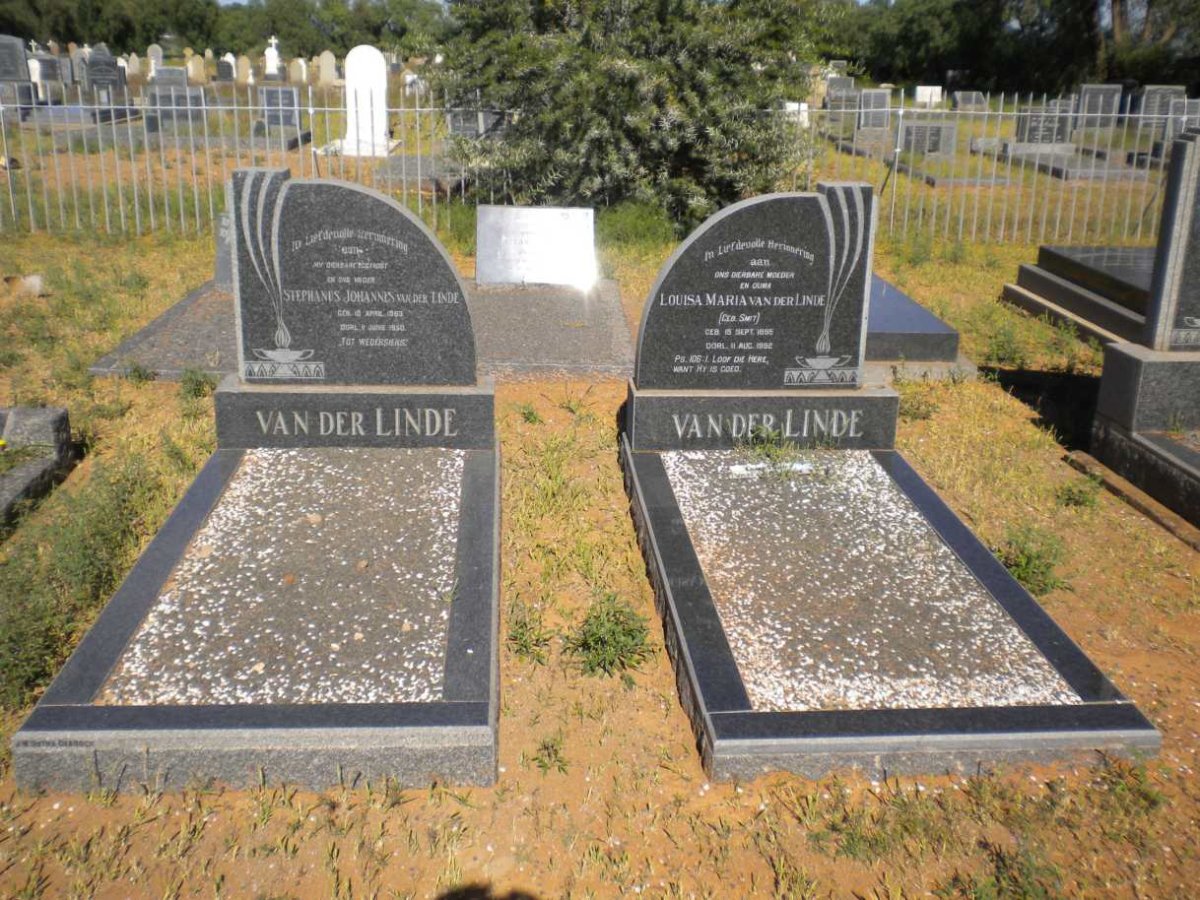 LINDE Stephanus Johannes, van der 1883-1950 &amp; Louisa Maria SMIT 1895-1992
