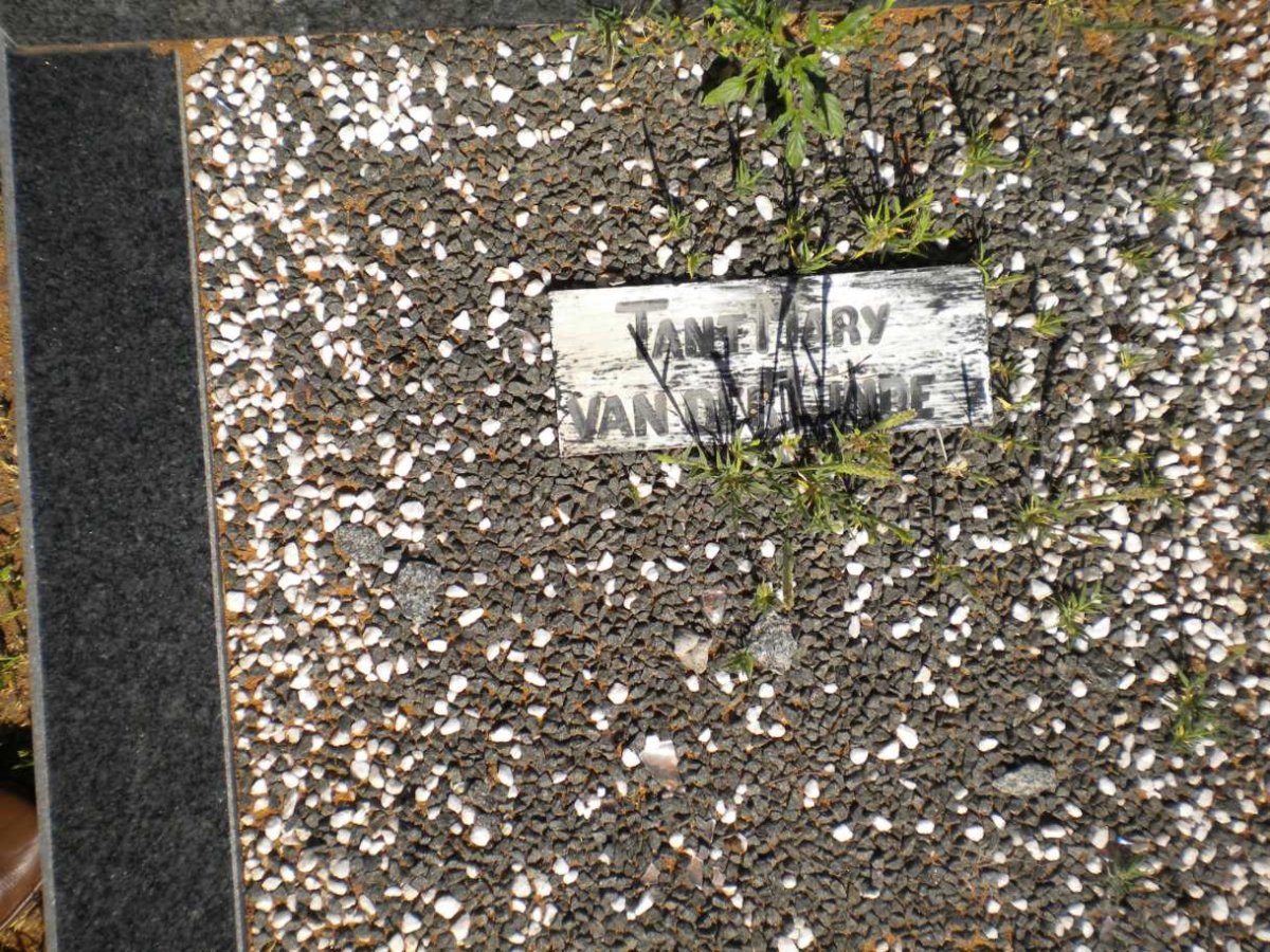 LINDE Tant Mary, van der