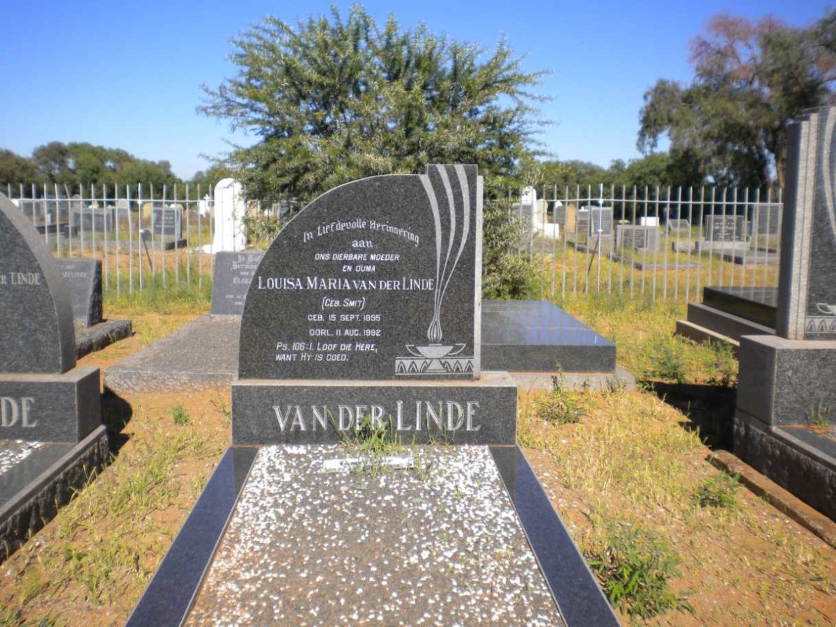 LINDE Louisa Maria, van der nee SMIT 1895-1992
