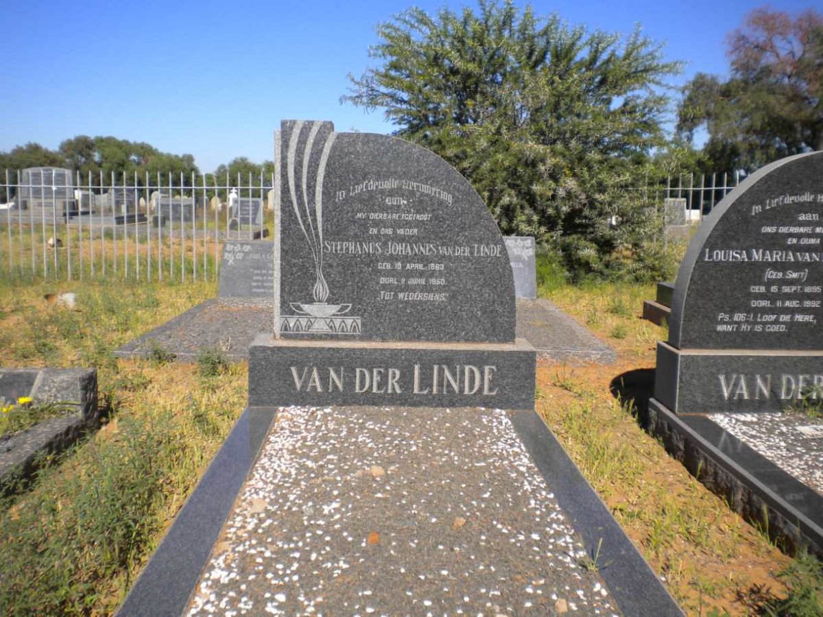 LINDE Stephanus Johannes, van der 1883-1950