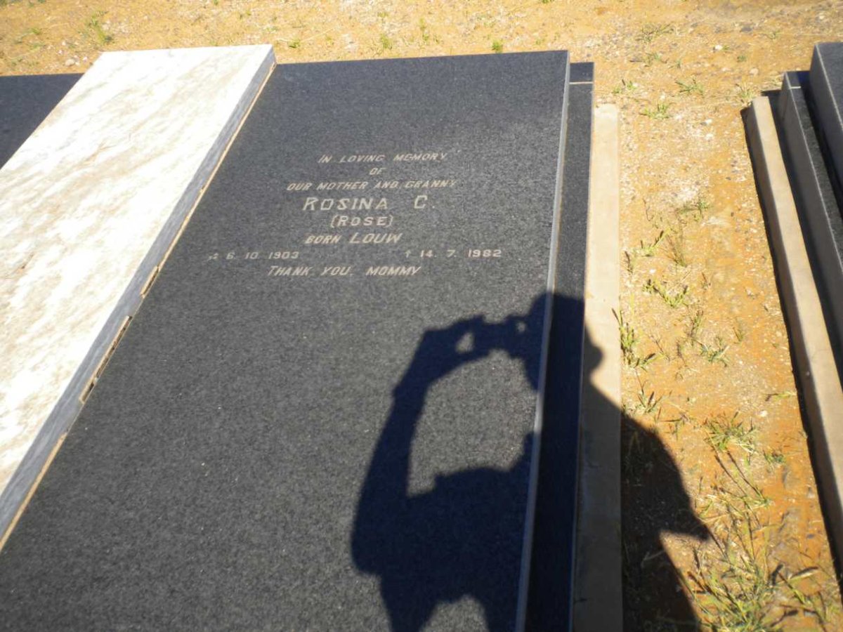 MATTHEW Rosina C. nee LOUW 1903-1982