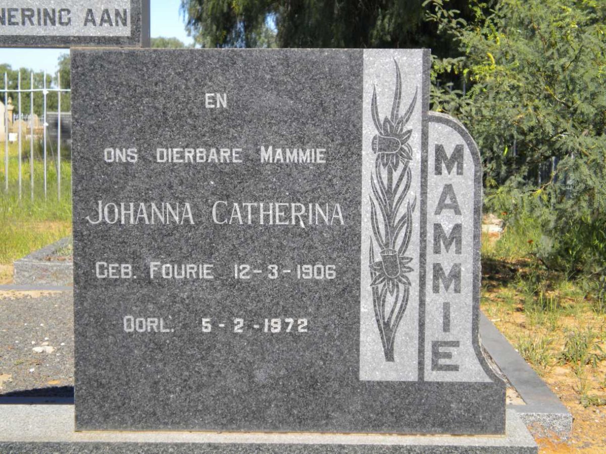NEL Johanna Catherina nee FOURIE 1906-1972