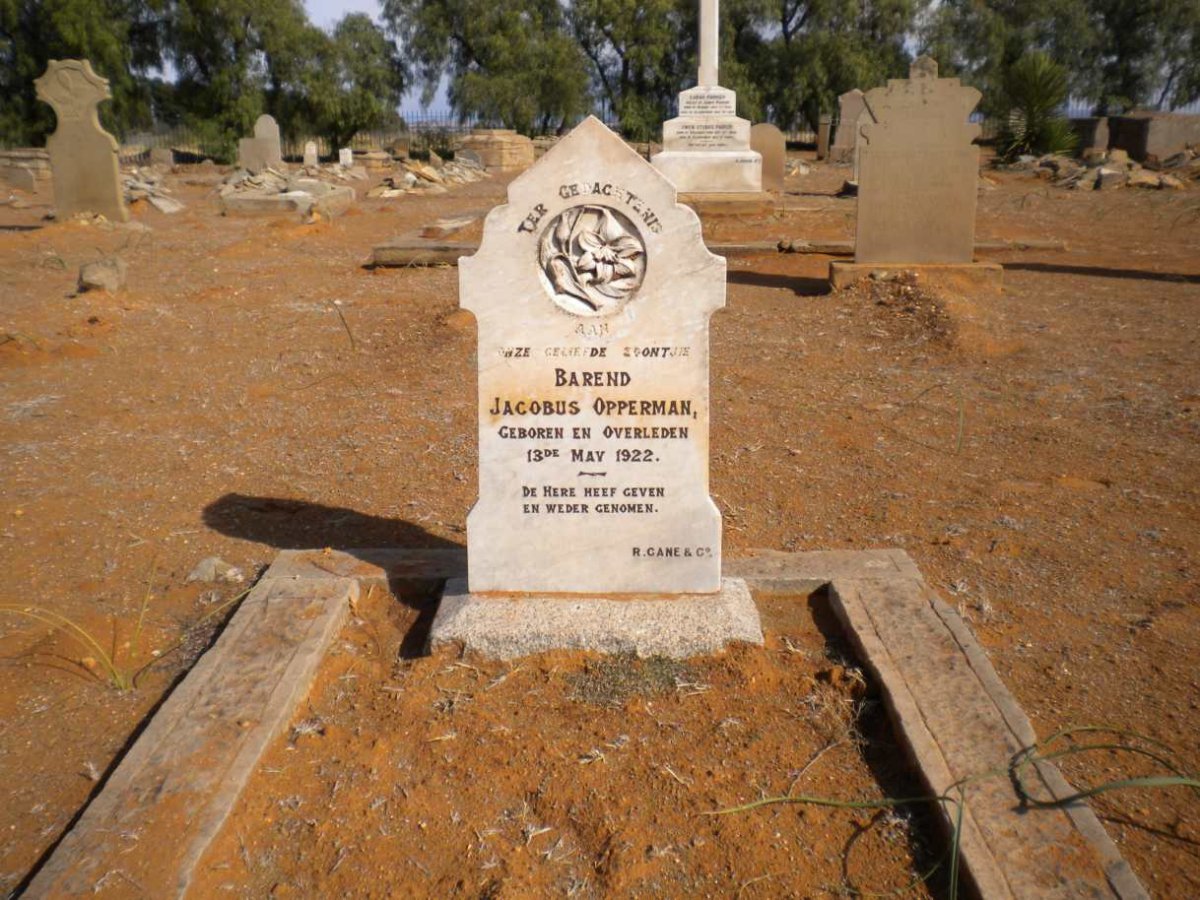 OPPERMAN Barend Jacobus 1922-1922