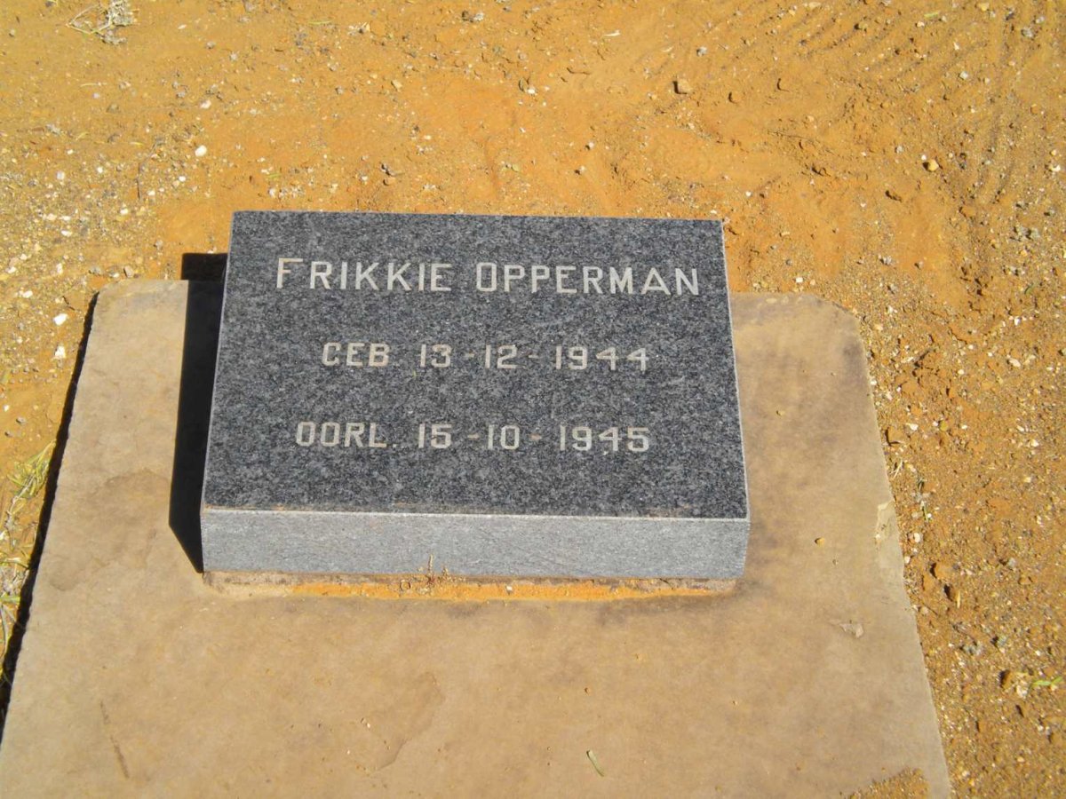 OPPERMAN Frikkie 1944-1945