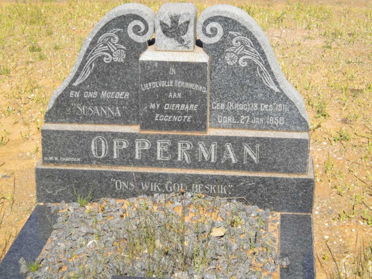 OPPERMAN Susanna nee KROG 1911-1958