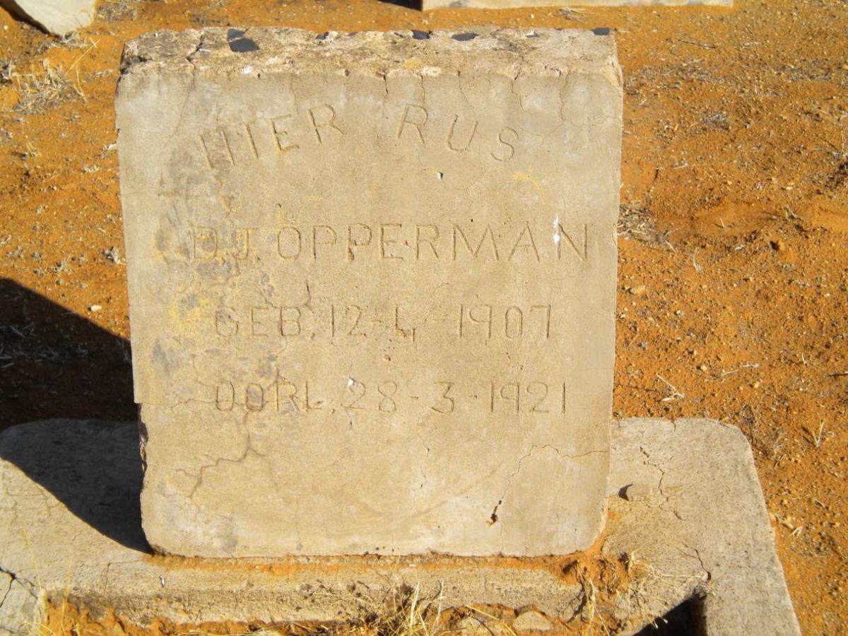 OPPERMAN D.J. 1907-1921