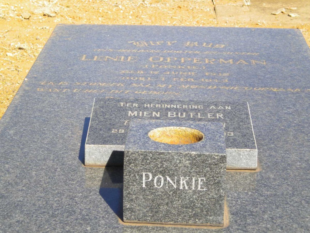 OPPERMAN Lenie 1918-1943 :: BUTLER Mien nee OPPERMAN 1925-1993