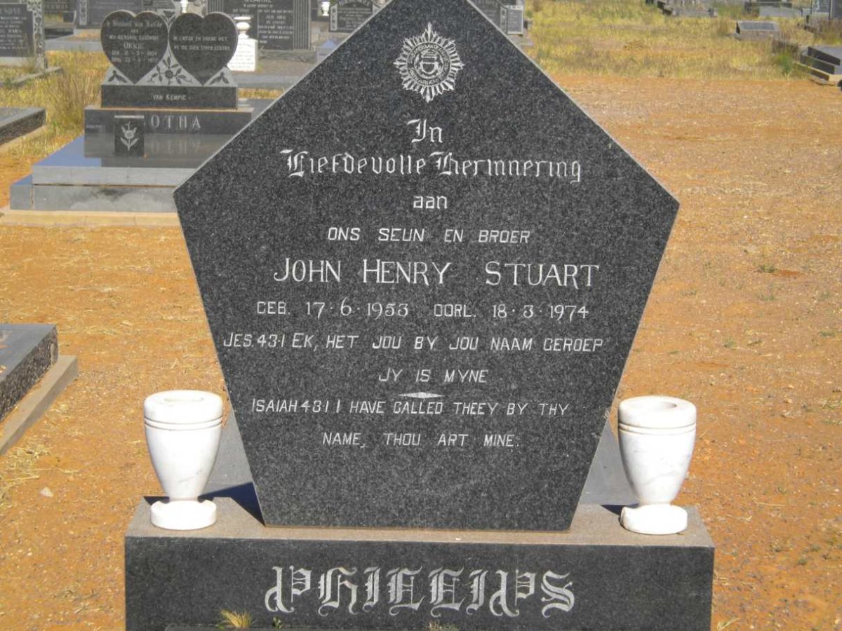 PHILLIPS John Henry Stuart 1953-1974