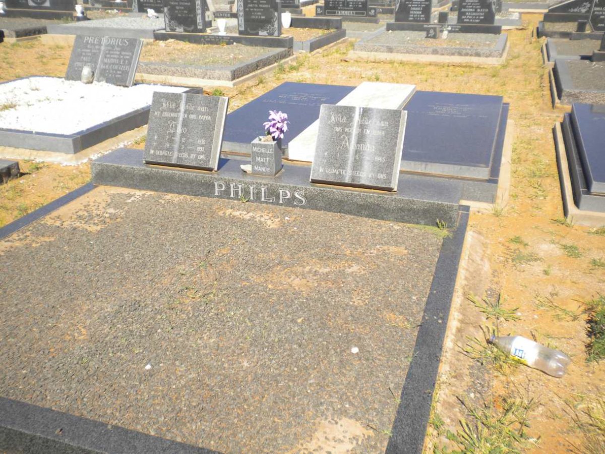 PHILPS Theo 1936-1993 &amp; Amanda 1945-