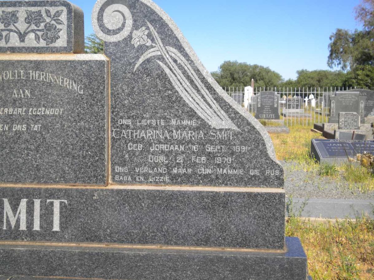 SMIT Catharina Maria nee JORDAAN 1891-1970