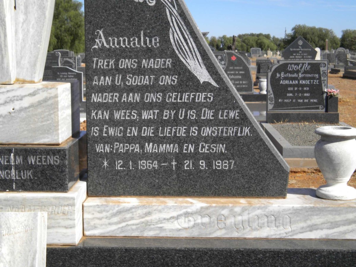 GREYLING Annalie 1964-1987
