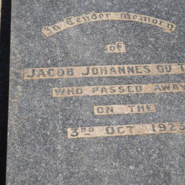 TOIT Jacob Johannes, du -1923