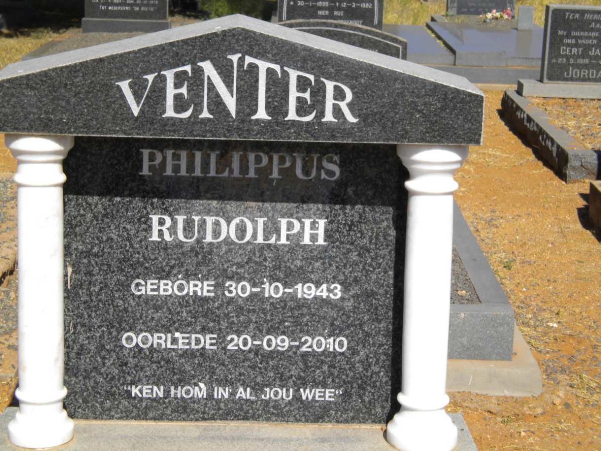 VENTER Philippus Rudolph 1943-2010